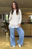 Made in Italy Conrad Body Skim Knit Jumper Ecru